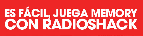 MEMORY con RadioShack - Pasos