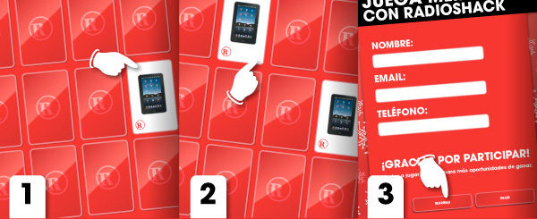 MEMORY con RadioShack - Pasos